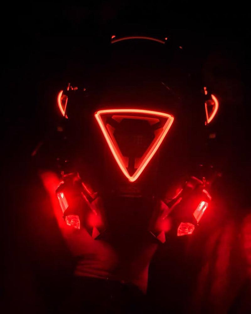 Futuristic LED Sci Fi Cyberpunk Helmet Mask