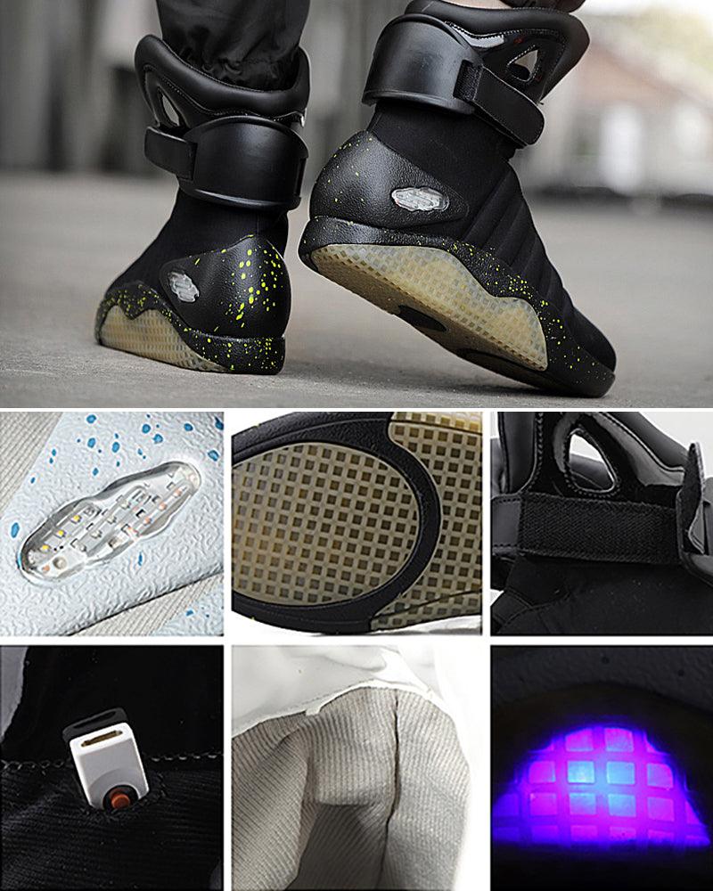 Cyberpunk Streetwear LED High Shoes