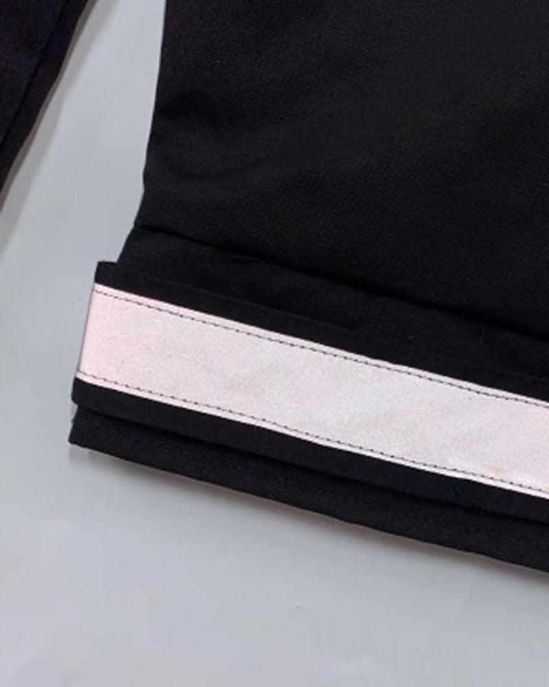 Futuristic Reflective Hooded Jacket