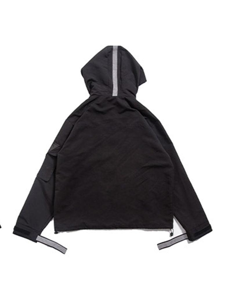 Futuristic Reflective Hooded Jacket