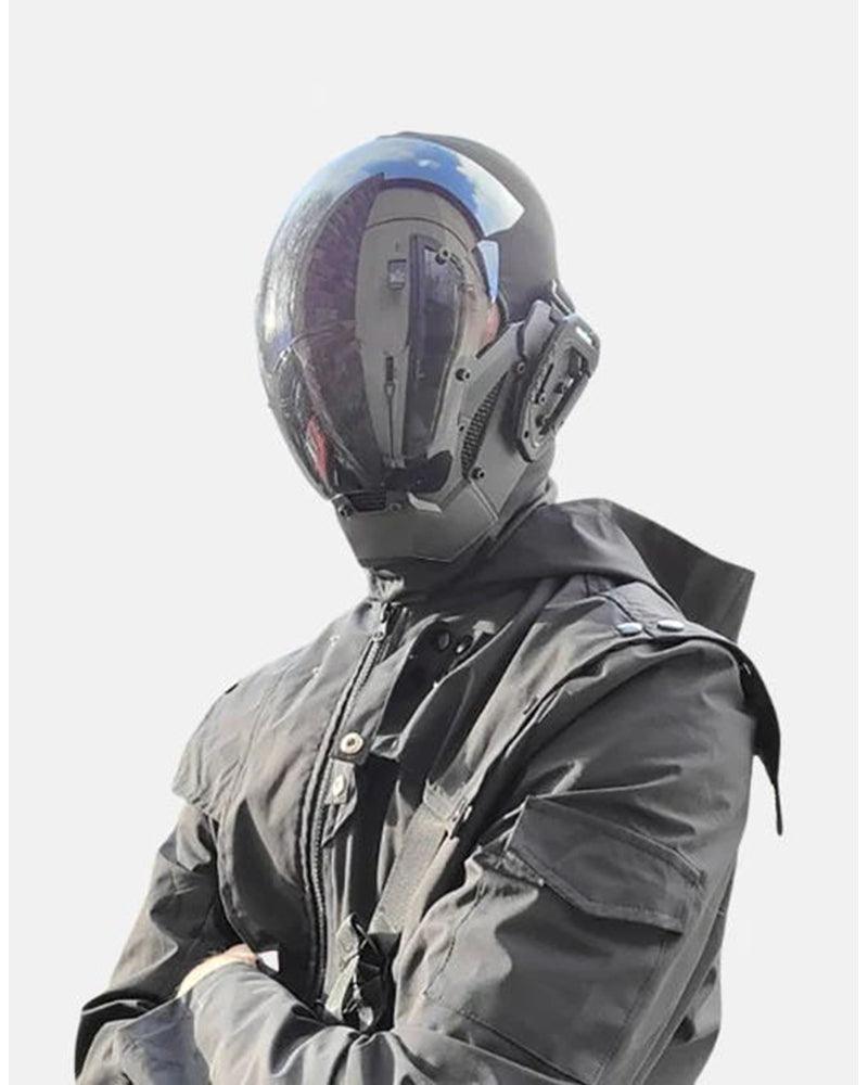 Futuristic Cyberpunk Helmet Mask