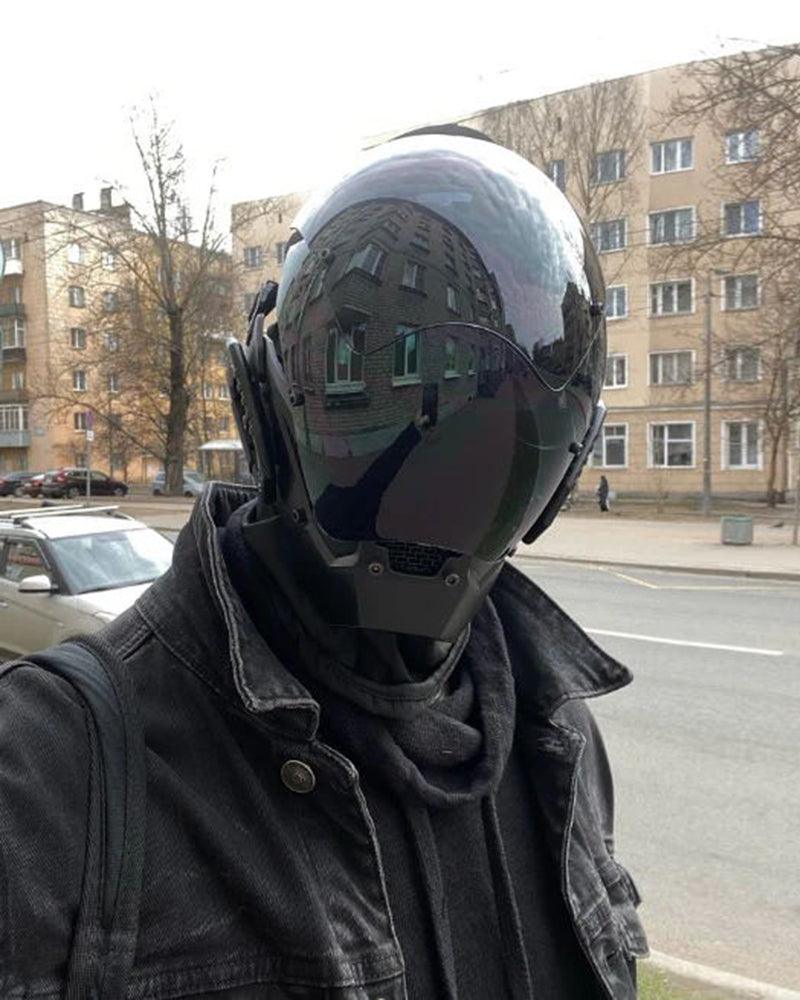 Futuristic Cyberpunk Helmet Mask