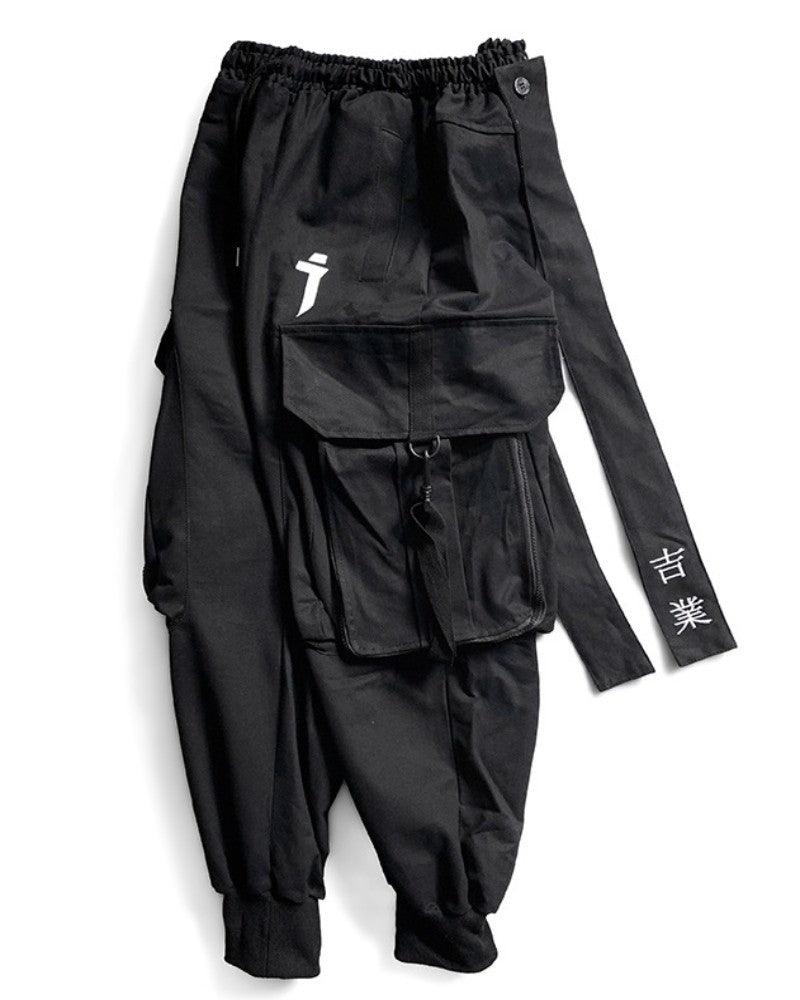 Ninja Black Cargo Pants