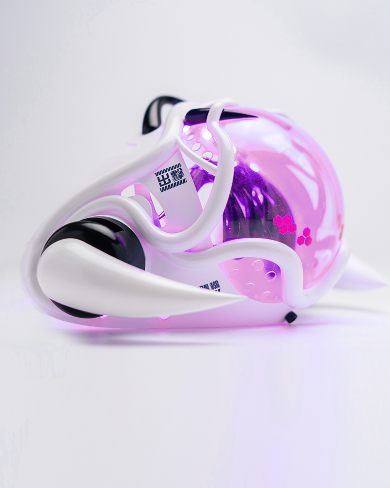 Style Piranha Cyberpunk Half Face Mask