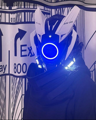 Futuristic LED Cyberpunk Mask| Cyberpunk Helmet