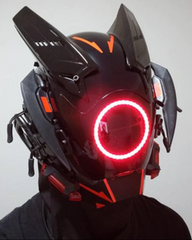 Futuristic LED Cyberpunk Mask| Cyberpunk Helmet