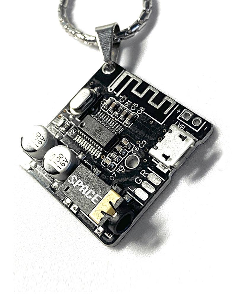 Cyberpunk Circuit Board Necklace