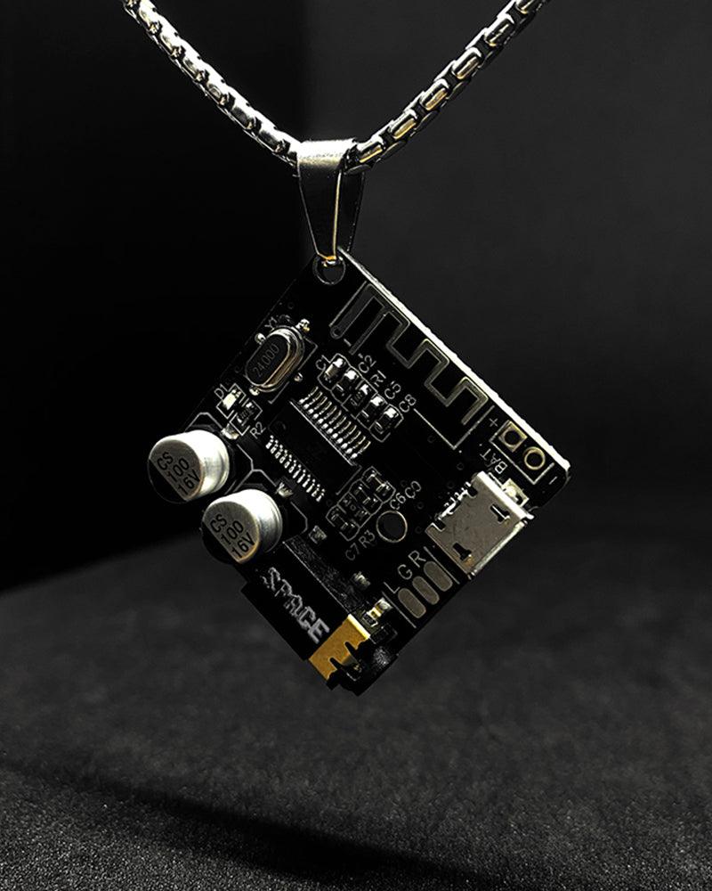 Cyberpunk Circuit Board Necklace