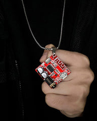 Cyberpunk Circuit Board Necklace