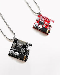 Cyberpunk Circuit Board Necklace