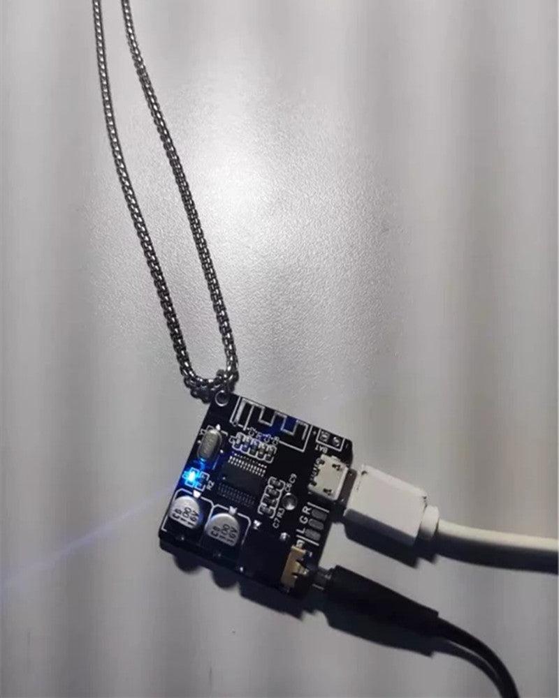 Cyberpunk Circuit Board Necklace