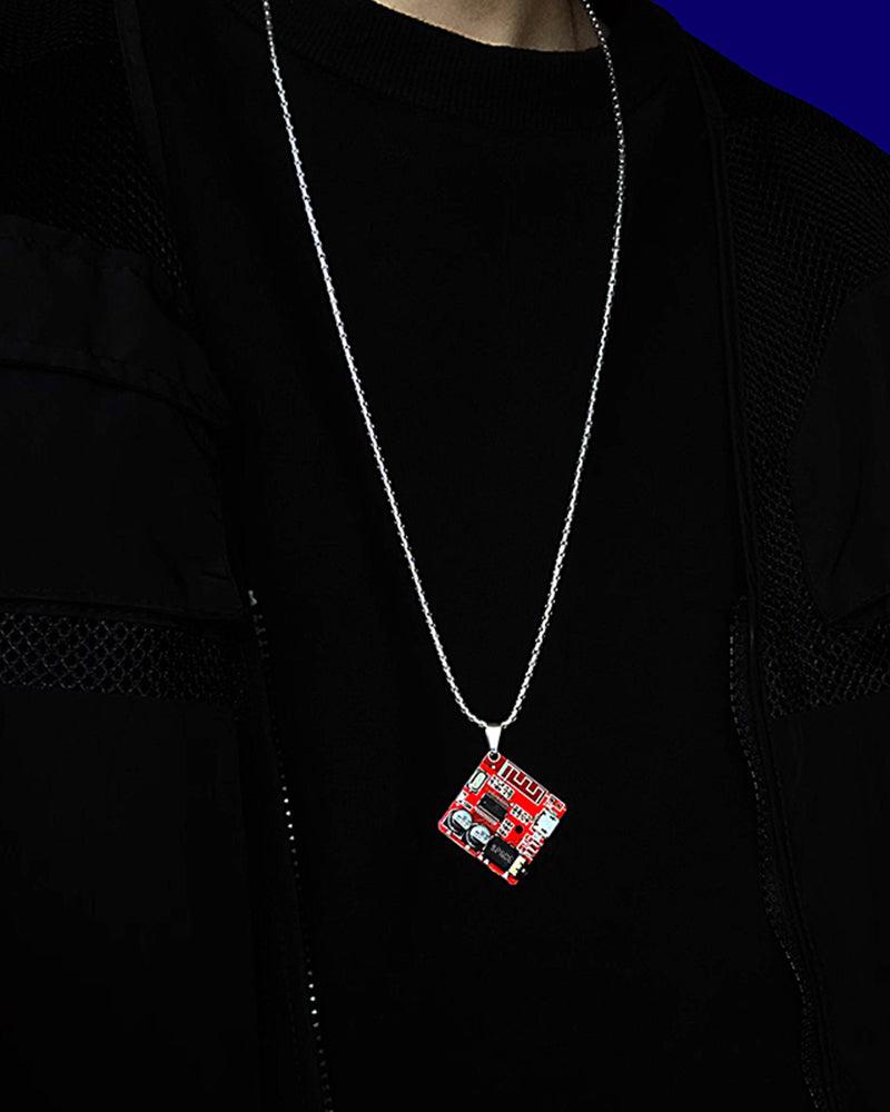 Cyberpunk Circuit Board Necklace
