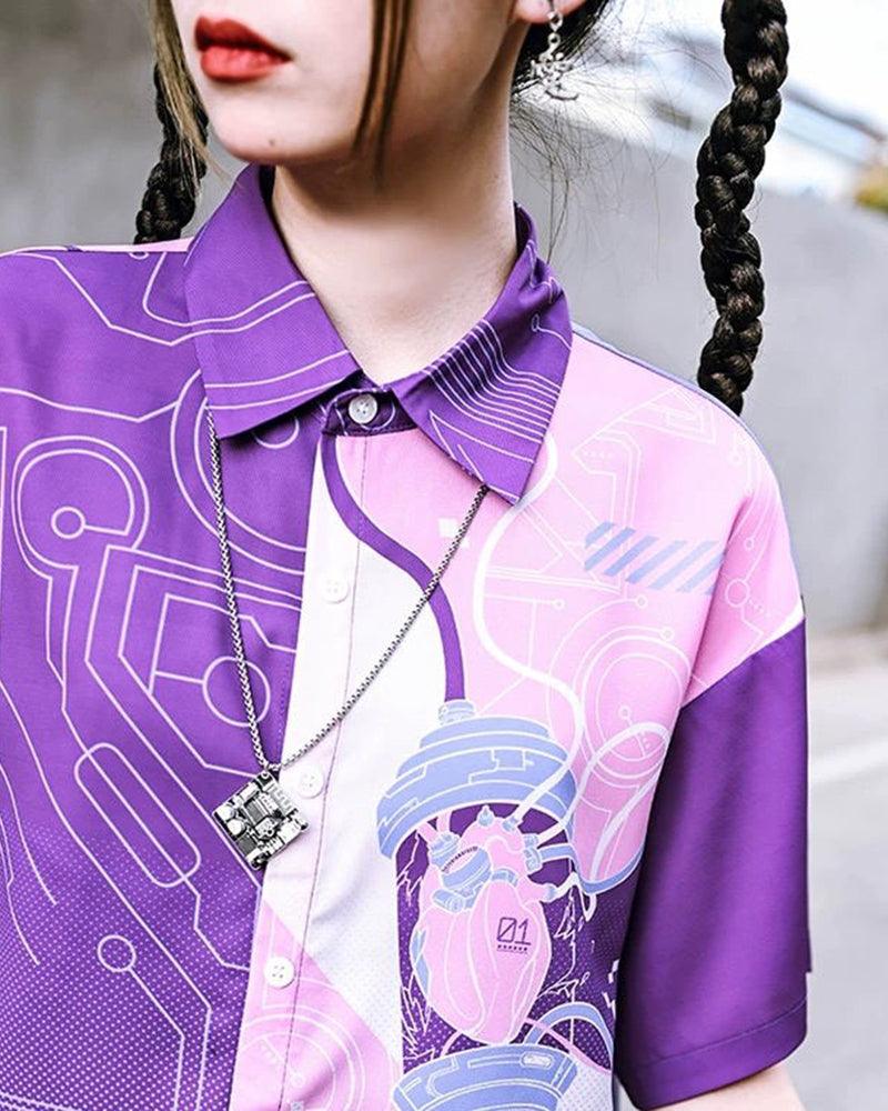 Cyberpunk Circuit Board Necklace