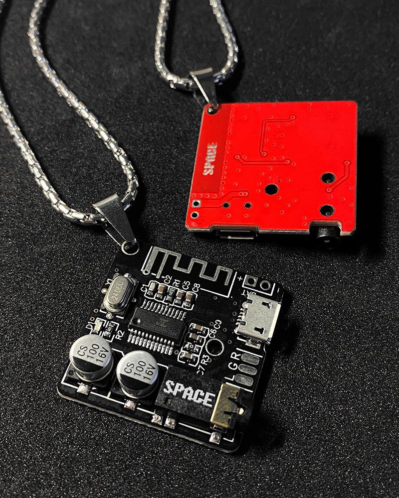 Cyberpunk Circuit Board Necklace