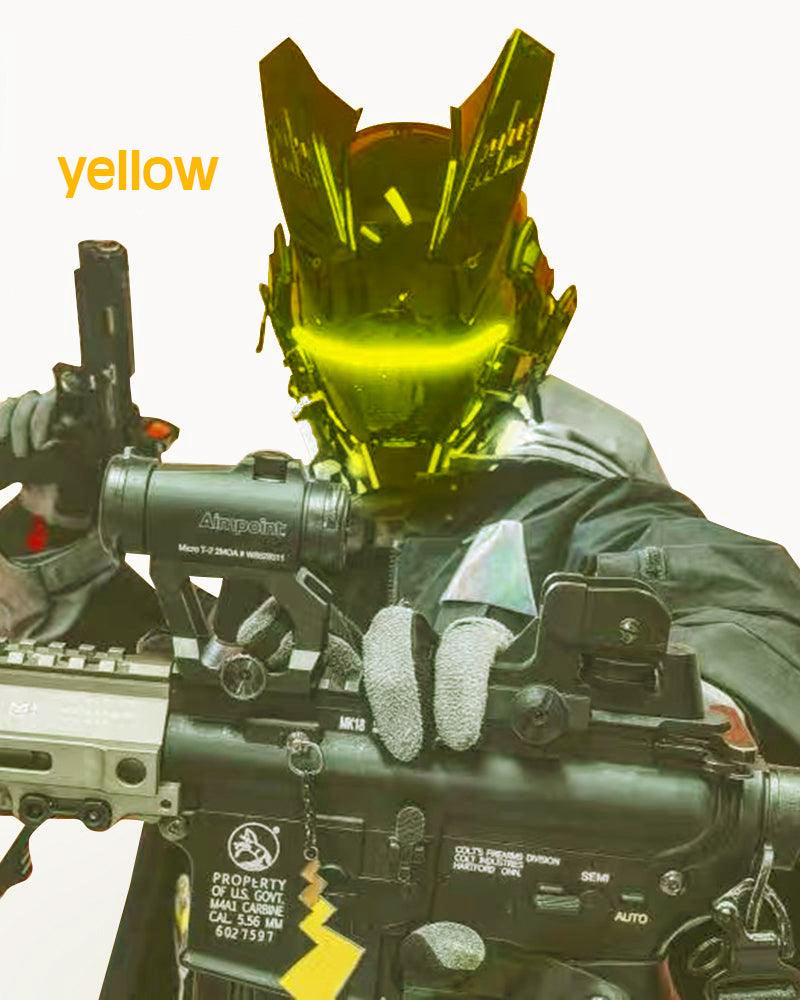 Future Warrior Cyberpunk LED Helmet Mask (LEDs available in 7 colors)