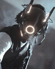 Metaverse Shock Futuristic LED Cyberpunk Helmet Mask
