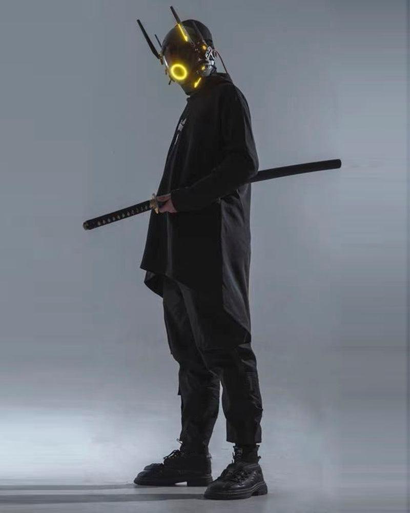 Metaverse Shock Futuristic LED Cyberpunk Helmet Mask