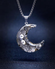 Moon Star Couple Cyberpunk Mechanical Necklace