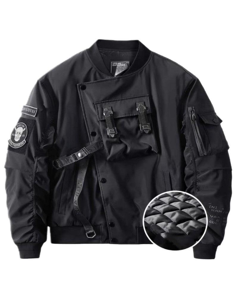Skull Black Bomber Cyberpunk Jacket