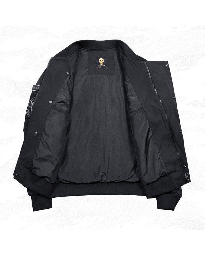 Skull Black Bomber Cyberpunk Jacket