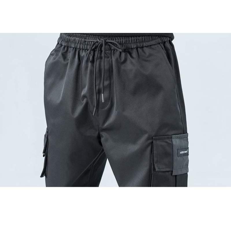 Black Cargo Jogger Pants