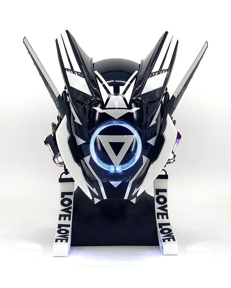 Futuristic Warrior LED Cyberpunk Helmet Mask