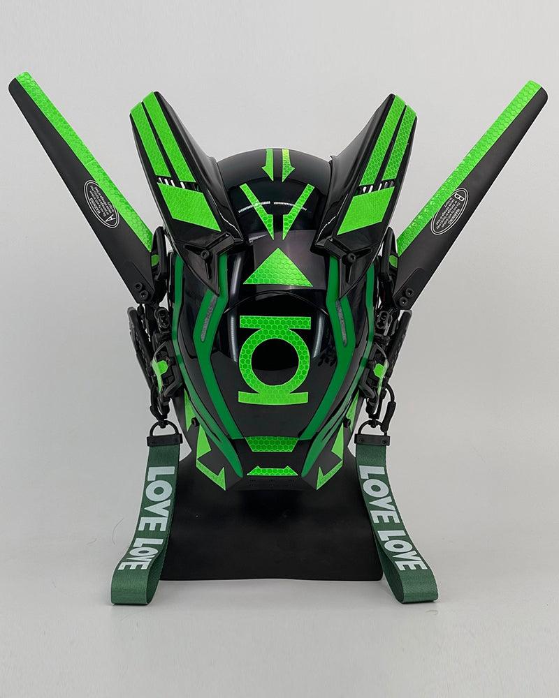 Futuristic Warrior LED Cyberpunk Helmet Mask