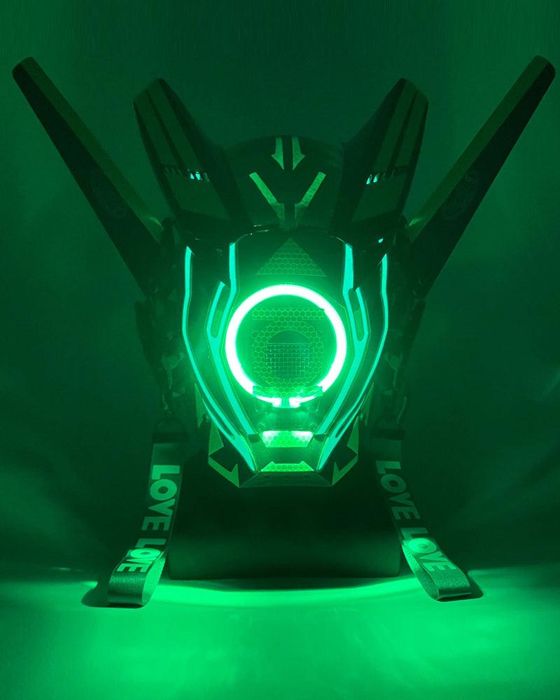 Futuristic Warrior LED Cyberpunk Helmet Mask
