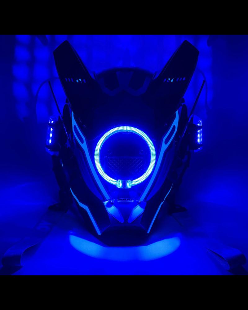 Futuristic Warrior LED Cyberpunk Helmet Mask