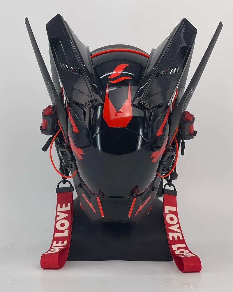 Futuristic Warrior LED Cyberpunk Helmet Mask