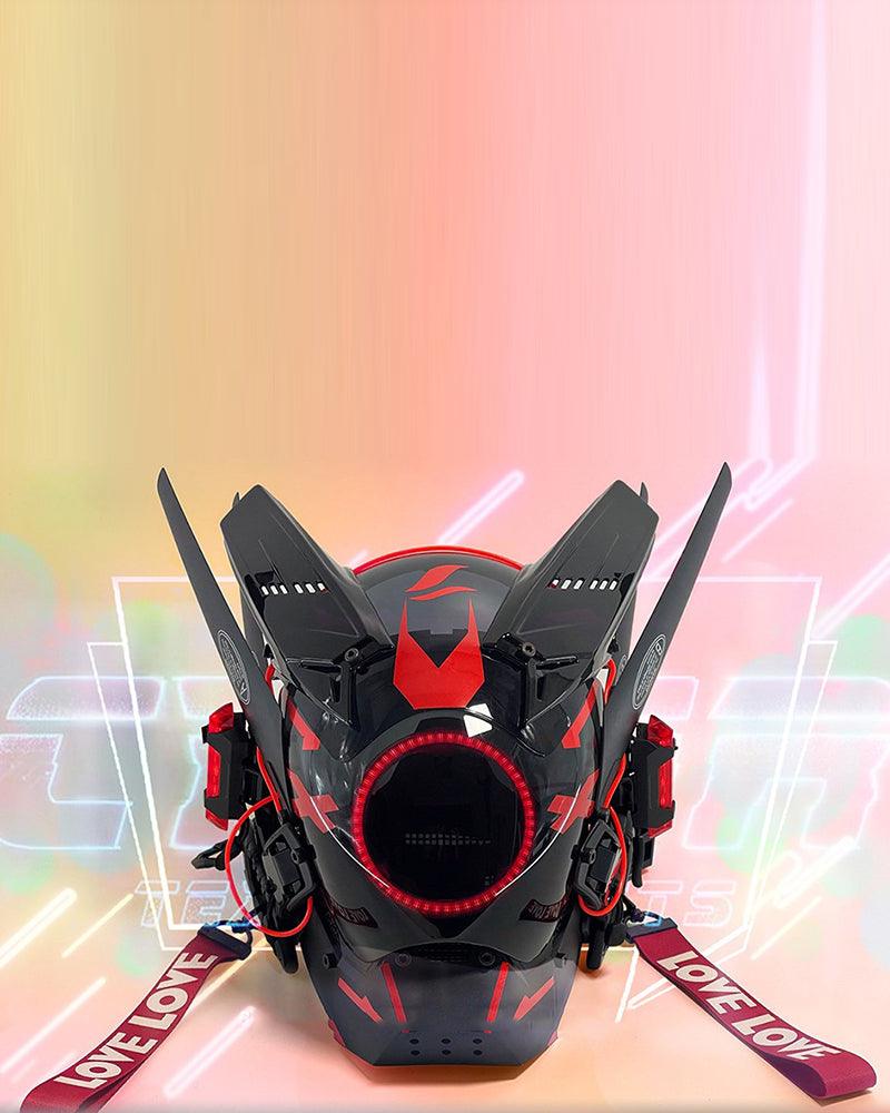 Futuristic Warrior LED Cyberpunk Helmet Mask