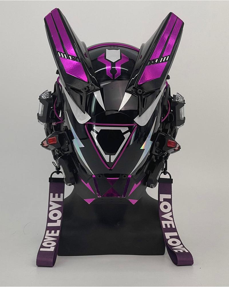 Futuristic Warrior LED Cyberpunk Helmet Mask