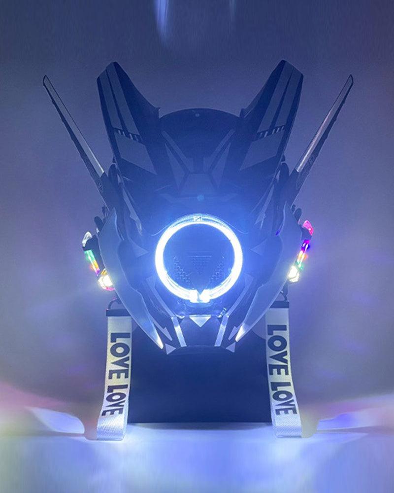 Futuristic Warrior LED Cyberpunk Helmet Mask