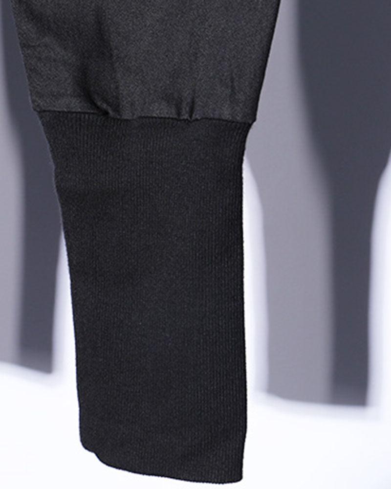 Streetwear Black Slim Cargo Pants