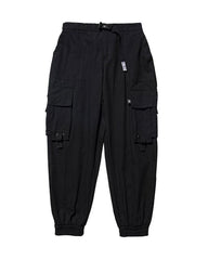 Street Style Cargo Black Pants