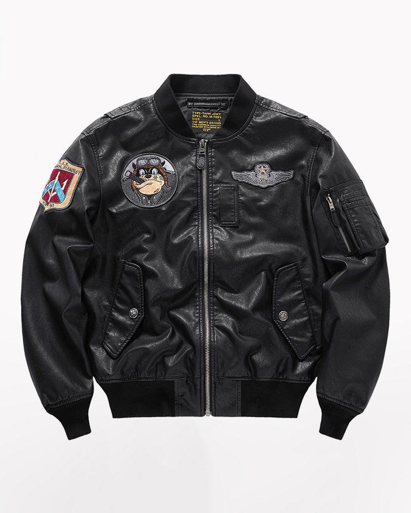 PU Bomber Jacket