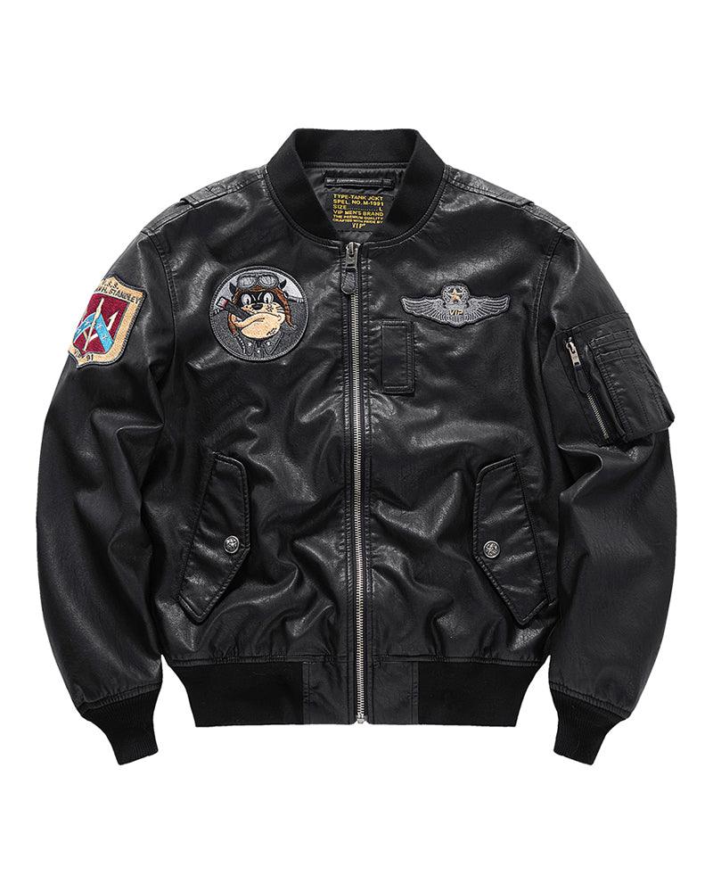 PU Bomber Jacket