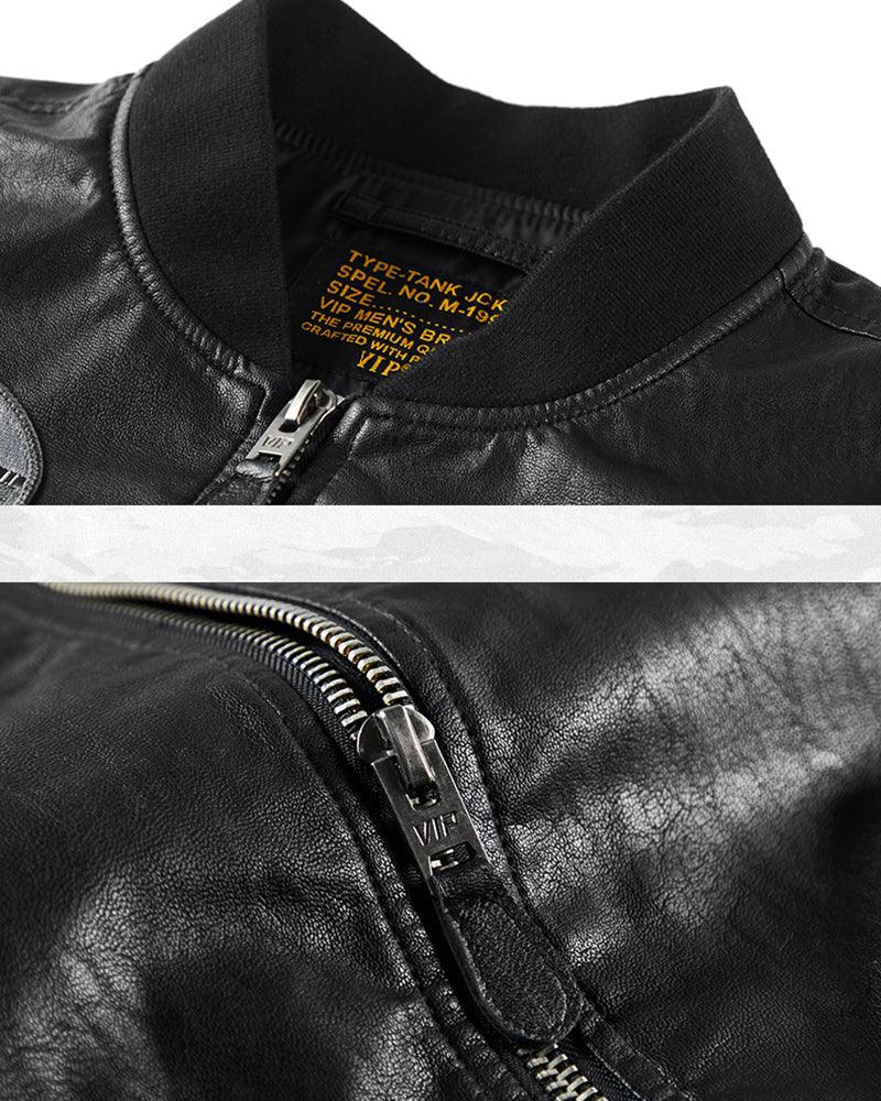 PU Bomber Jacket