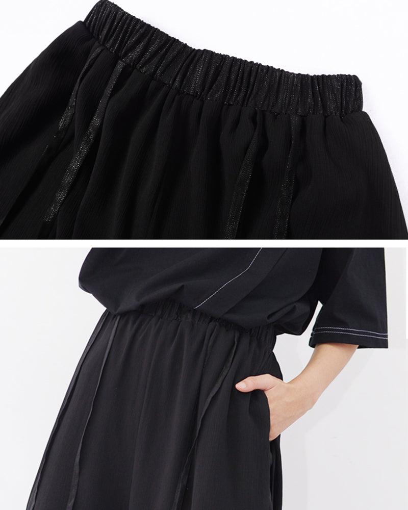 Summer Women Mesh Skirt Pants