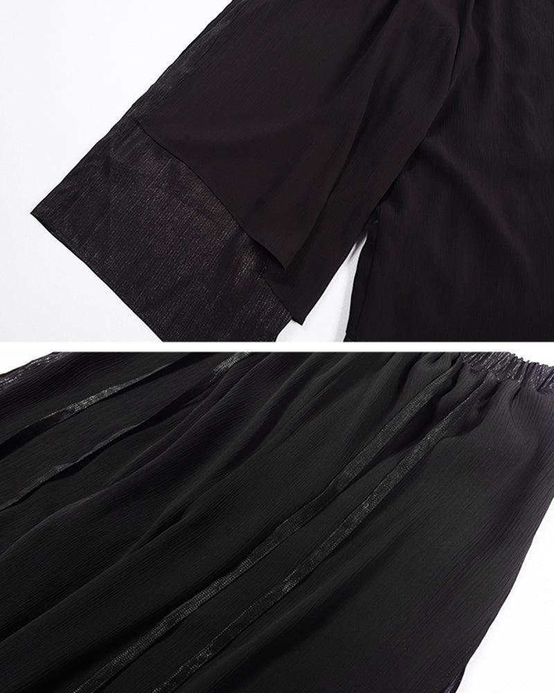 Summer Women Mesh Skirt Pants