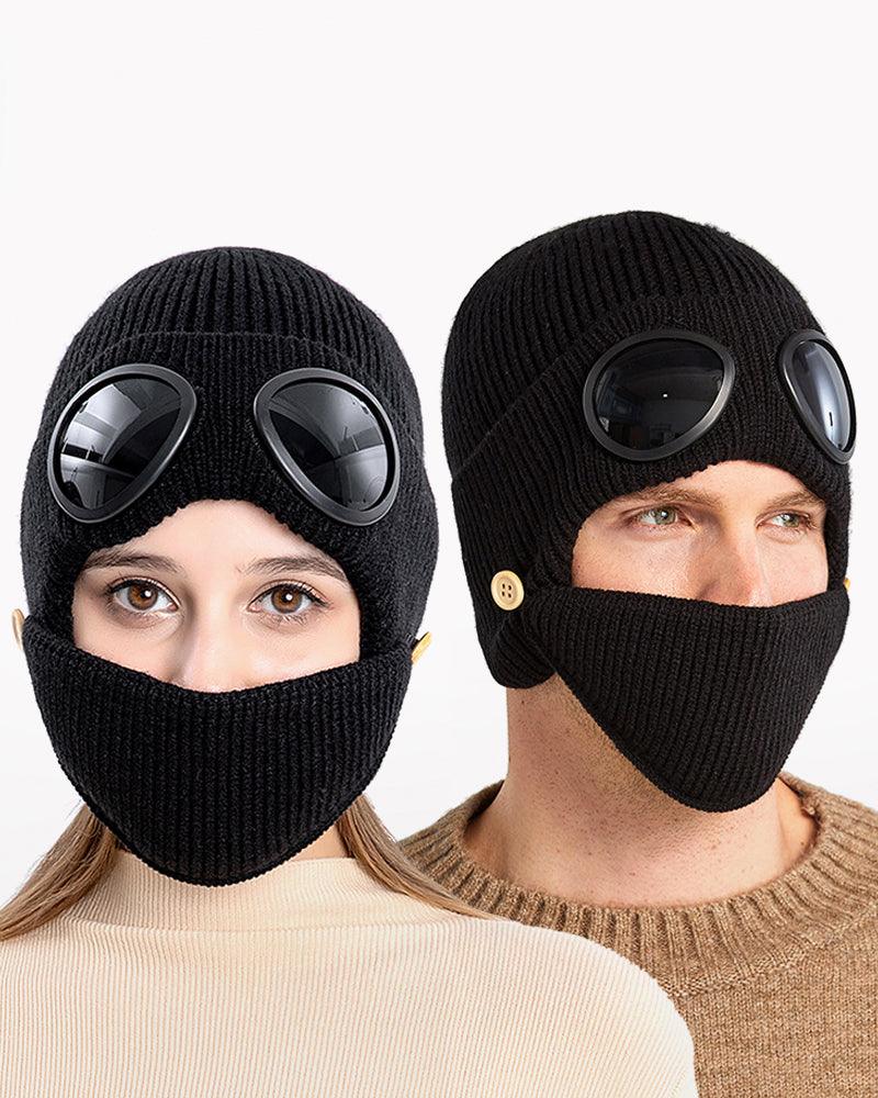 Pilot Knitted Ski Mask And Hat