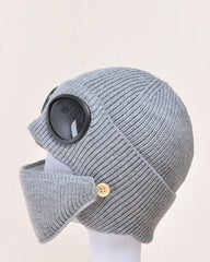 Pilot Knitted Ski Mask And Hat