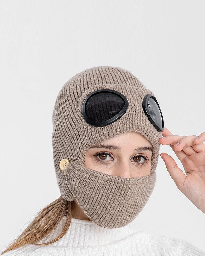 Pilot Knitted Ski Mask And Hat