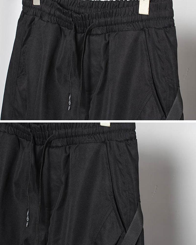 Ninja Black Slim Cargo Pants