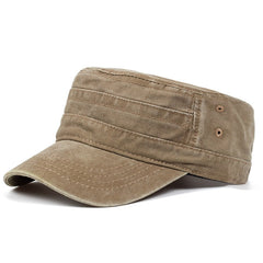 Denim Flat Top Hat