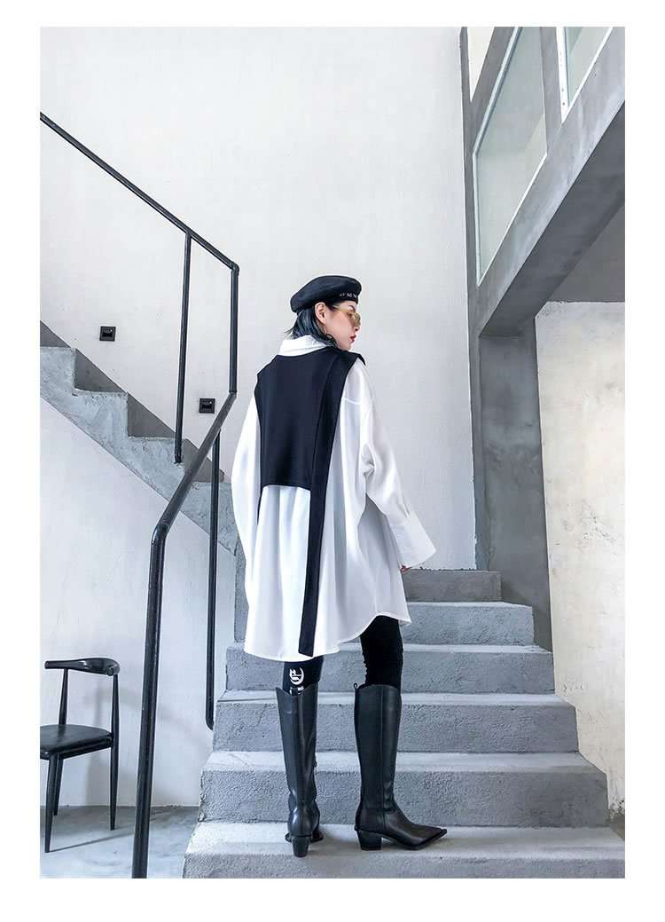 Oversized Two Piece Long Sleeve Top