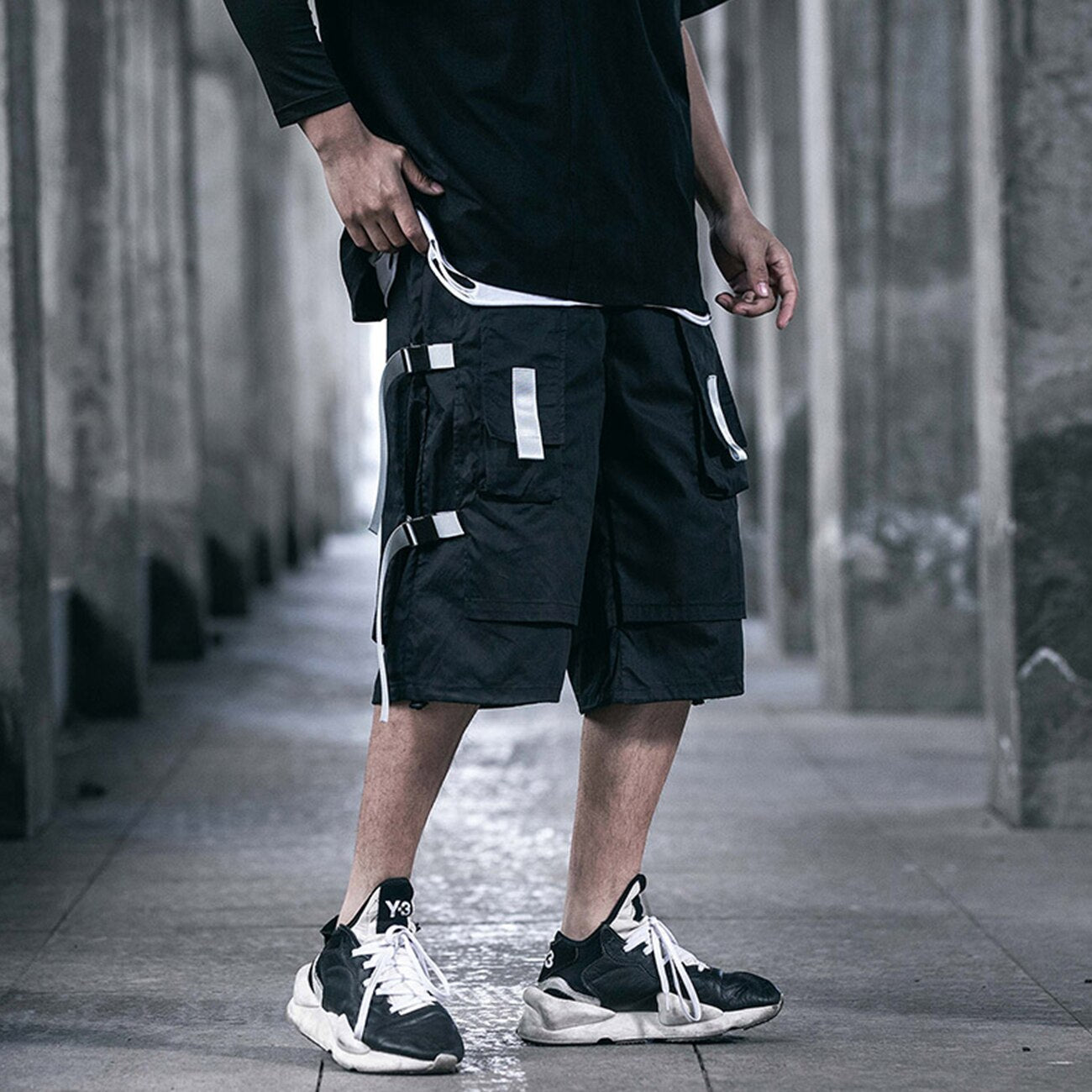 Black Shorts With Buckles