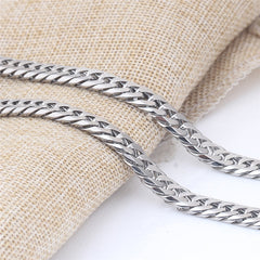 Silver Cuban Chain Necklace