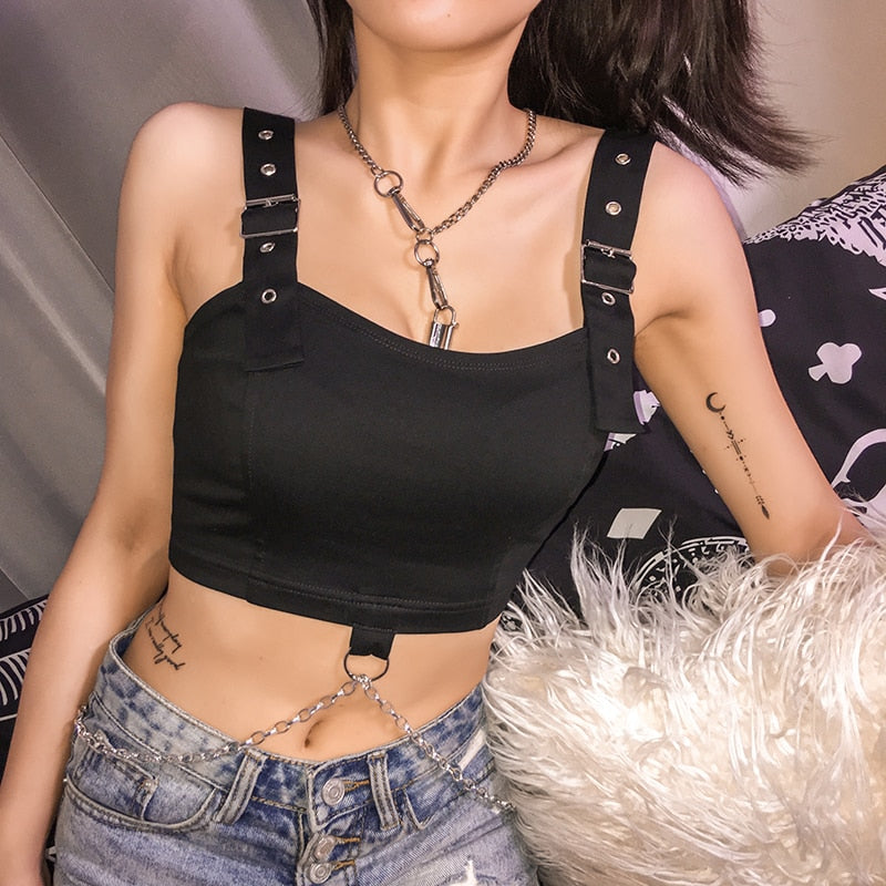Tank Top With Chain Front