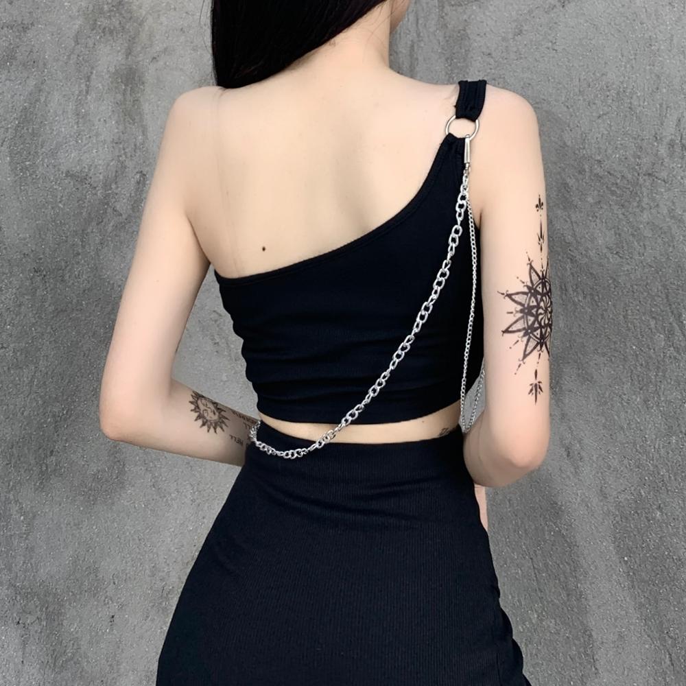 Black One Shoulder Top